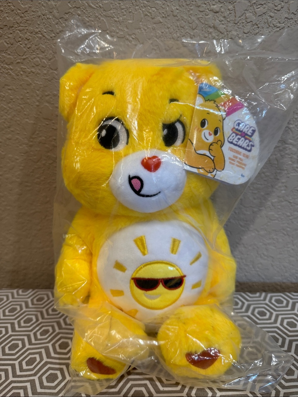 Care Bears Funshine bear Plush Toy - Yellow